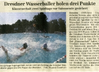 Dresdner Wasserballer holen drei Punkte