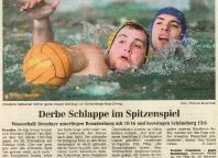 Derbe Schlappe im Spitzenspiel