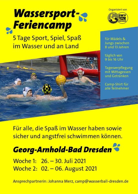Wassersport Feriencamp 2021 Dresden